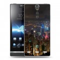 Дизайнерский пластиковый чехол для Sony Xperia S Гонконг