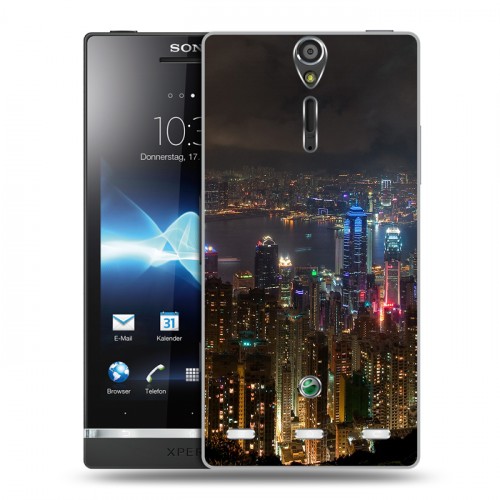 Дизайнерский пластиковый чехол для Sony Xperia S Гонконг