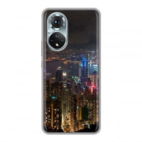 Дизайнерский силиконовый с усиленными углами чехол для Huawei Honor 50 Гонконг