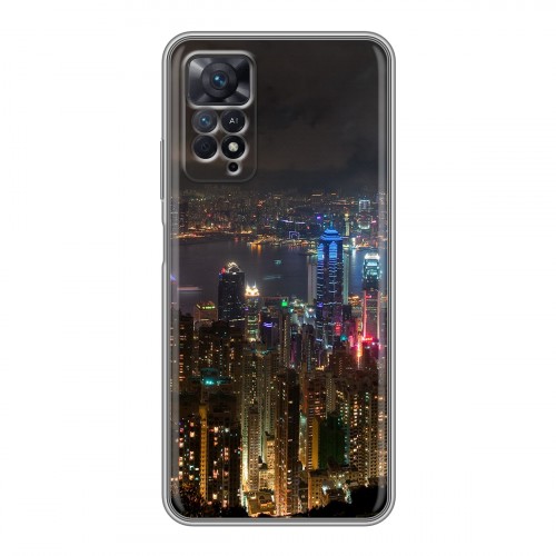 Дизайнерский силиконовый с усиленными углами чехол для Xiaomi Redmi Note 11 Pro Гонконг