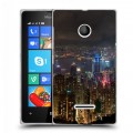 Дизайнерский пластиковый чехол для Microsoft Lumia 435 Гонконг