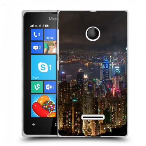 Дизайнерский пластиковый чехол для Microsoft Lumia 435 Гонконг