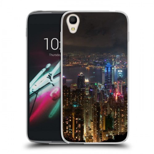 Дизайнерский пластиковый чехол для Alcatel One Touch Idol 3 (4.7) Гонконг