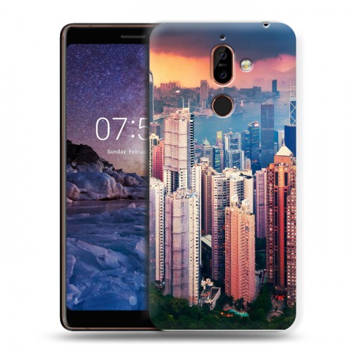 Дизайнерский пластиковый чехол для Nokia 7 Plus Гонконг