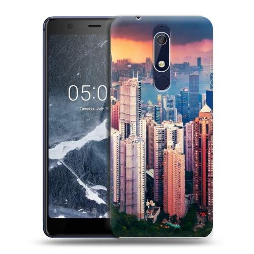 Дизайнерский пластиковый чехол для Nokia 5.1 Гонконг