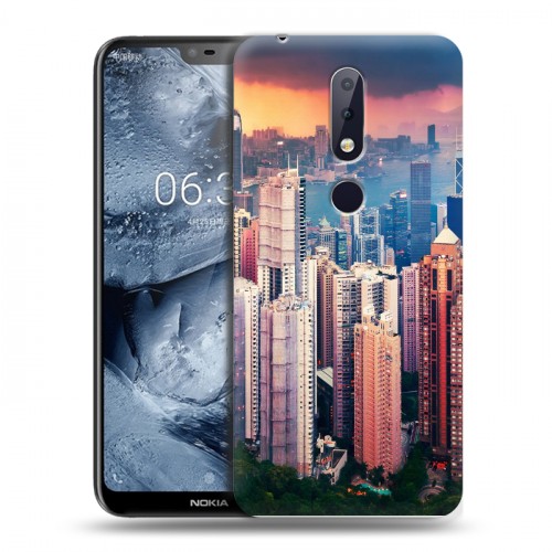 Дизайнерский пластиковый чехол для Nokia 6.1 Plus Гонконг