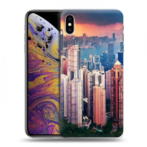 Дизайнерский силиконовый чехол для Iphone Xs Max Гонконг
