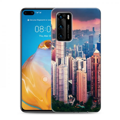 Дизайнерский пластиковый чехол для Huawei P40 Гонконг