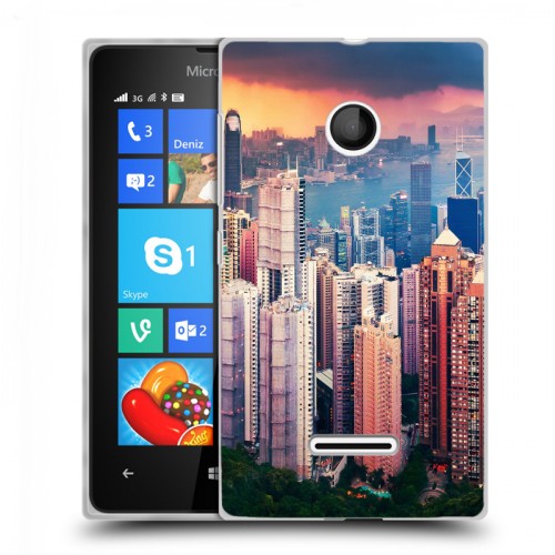 Дизайнерский пластиковый чехол для Microsoft Lumia 435 Гонконг