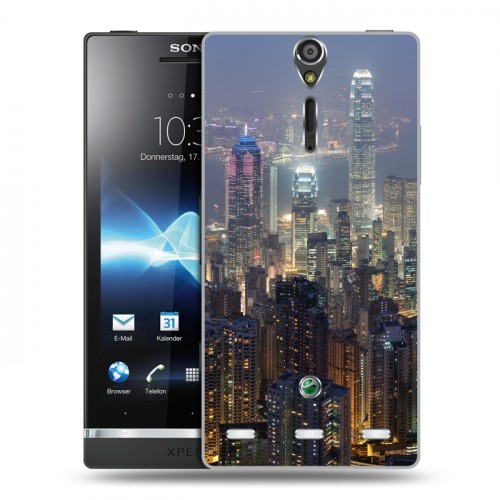 Дизайнерский пластиковый чехол для Sony Xperia S Гонконг