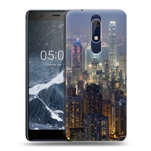 Дизайнерский пластиковый чехол для Nokia 5.1 Гонконг