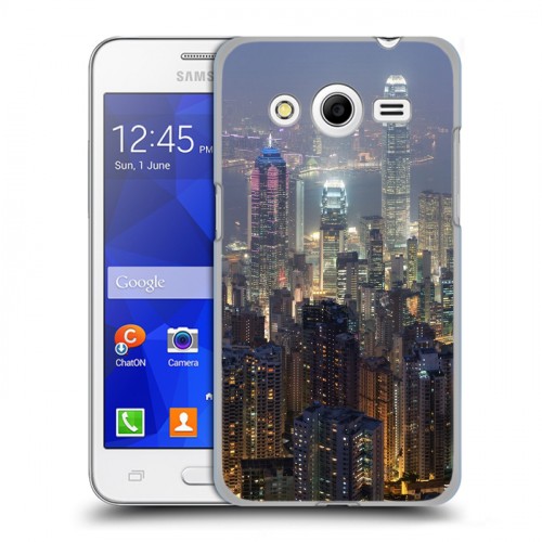 Дизайнерский пластиковый чехол для Samsung Galaxy Core 2 Гонконг