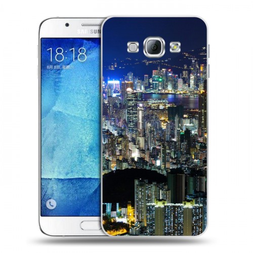 Дизайнерский пластиковый чехол для Samsung Galaxy A8 Гонконг