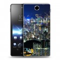 Дизайнерский пластиковый чехол для Sony Xperia TX Гонконг