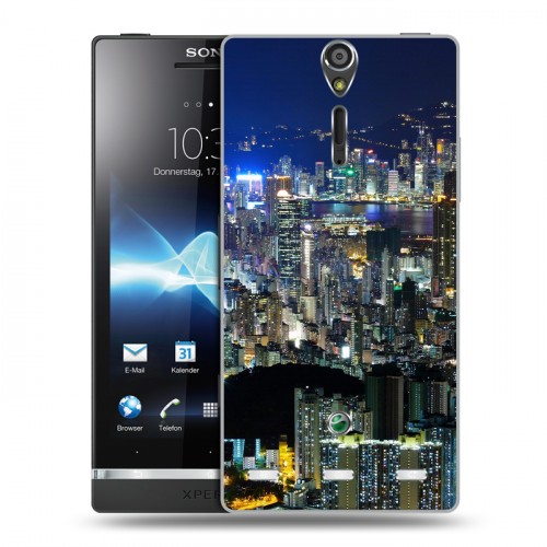 Дизайнерский пластиковый чехол для Sony Xperia S Гонконг