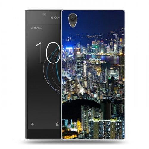 Дизайнерский пластиковый чехол для Sony Xperia L1 Гонконг