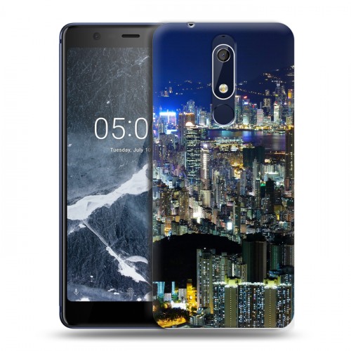 Дизайнерский пластиковый чехол для Nokia 5.1 Гонконг