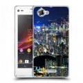 Дизайнерский пластиковый чехол для Sony Xperia L Гонконг