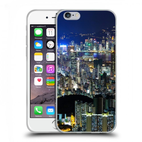 Дизайнерский пластиковый чехол для Iphone 6/6s Гонконг
