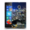 Дизайнерский пластиковый чехол для Microsoft Lumia 435 Гонконг