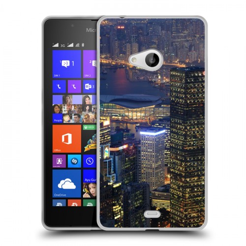 Дизайнерский пластиковый чехол для Microsoft Lumia 540 Гонконг