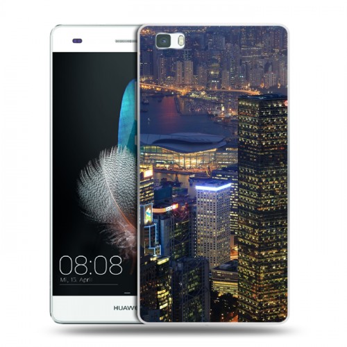 Дизайнерский пластиковый чехол для Huawei P8 Lite Гонконг