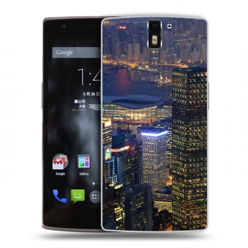 Дизайнерский силиконовый чехол для OnePlus One Гонконг