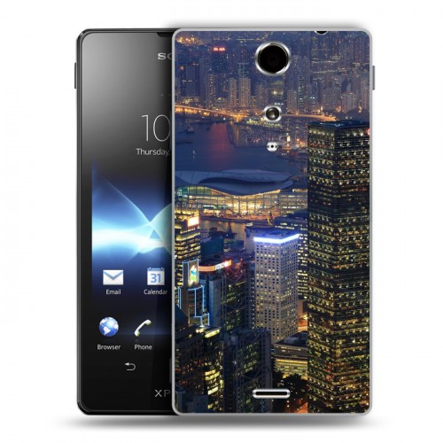 Дизайнерский пластиковый чехол для Sony Xperia TX Гонконг