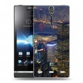 Дизайнерский пластиковый чехол для Sony Xperia S Гонконг