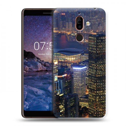 Дизайнерский пластиковый чехол для Nokia 7 Plus Гонконг