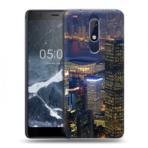 Дизайнерский пластиковый чехол для Nokia 5.1 Гонконг