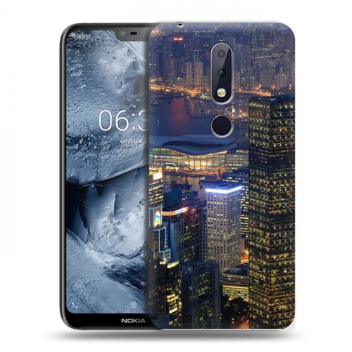 Дизайнерский силиконовый чехол для Nokia 6.1 Plus Гонконг