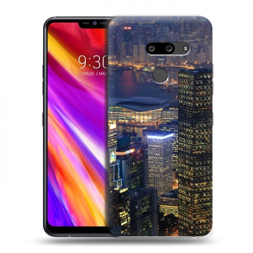 Дизайнерский пластиковый чехол для LG G8 ThinQ Гонконг