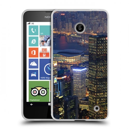 Дизайнерский пластиковый чехол для Nokia Lumia 630/635 Гонконг