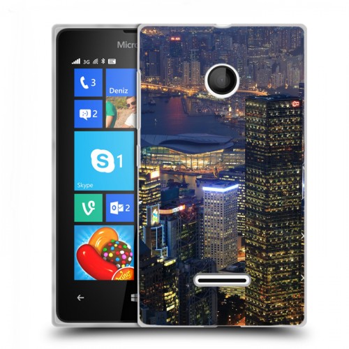 Дизайнерский пластиковый чехол для Microsoft Lumia 435 Гонконг