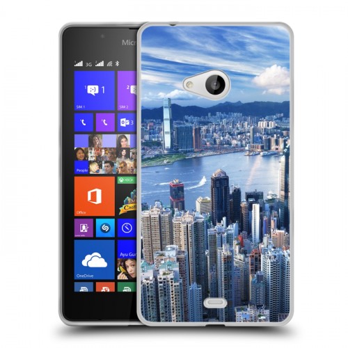 Дизайнерский пластиковый чехол для Microsoft Lumia 540 Гонконг