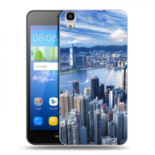 Дизайнерский пластиковый чехол для Huawei Y6 Гонконг