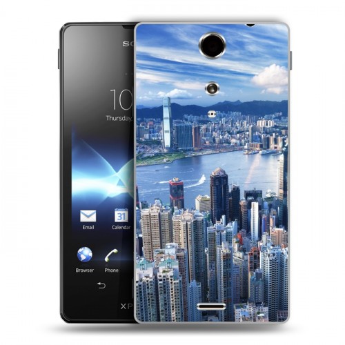 Дизайнерский пластиковый чехол для Sony Xperia TX Гонконг