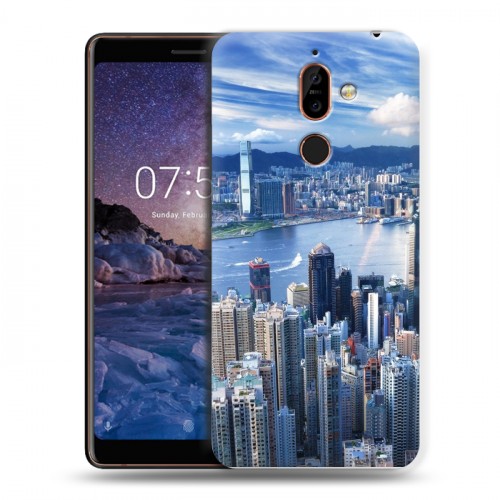 Дизайнерский пластиковый чехол для Nokia 7 Plus Гонконг