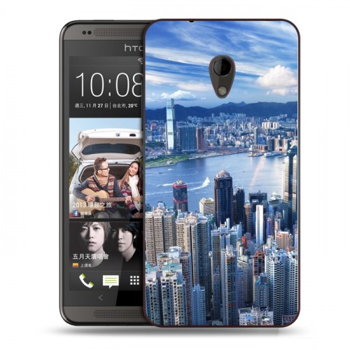 Дизайнерский пластиковый чехол для HTC Desire 700 Гонконг