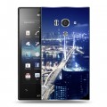 Дизайнерский пластиковый чехол для Sony Xperia acro S Гонконг