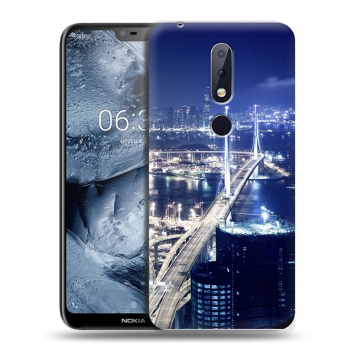 Дизайнерский пластиковый чехол для Nokia 6.1 Plus Гонконг