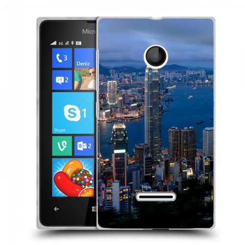 Дизайнерский пластиковый чехол для Microsoft Lumia 435 Гонконг