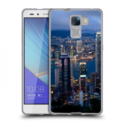 Дизайнерский пластиковый чехол для Huawei Honor 7 Гонконг