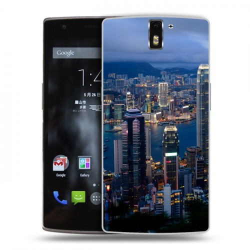 Дизайнерский силиконовый чехол для OnePlus One Гонконг