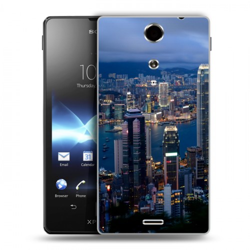 Дизайнерский пластиковый чехол для Sony Xperia TX Гонконг