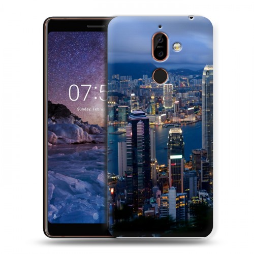 Дизайнерский пластиковый чехол для Nokia 7 Plus Гонконг