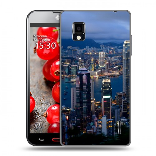 Дизайнерский пластиковый чехол для LG Optimus G Гонконг