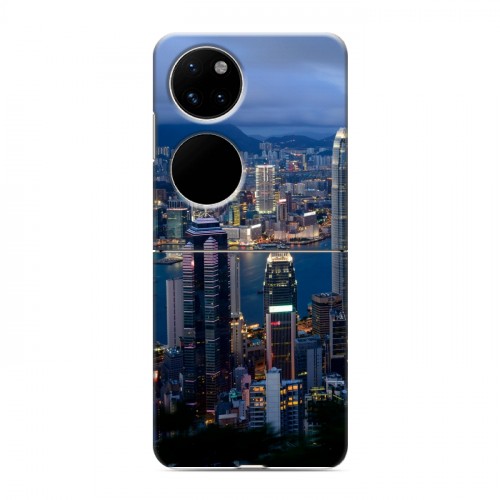 Дизайнерский пластиковый чехол для Huawei P50 Pocket Гонконг