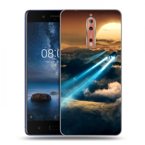 Дизайнерский пластиковый чехол для Nokia 8 самолеты